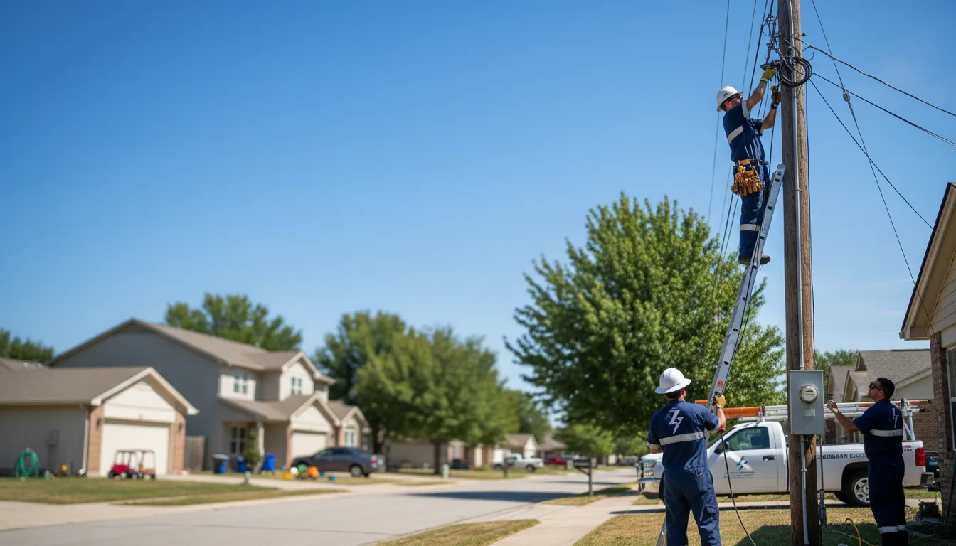 Residential electrician providing installation services in Inkster, MI